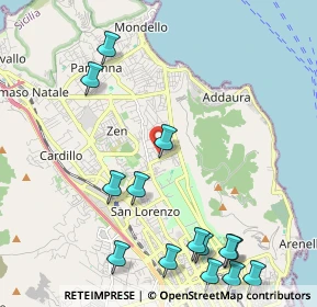 Mappa Via Cortile Privato, 90146 Palermo PA, Italia (3.05357)