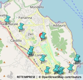 Mappa Via Cortile Privato, 90146 Palermo PA, Italia (3.33571)