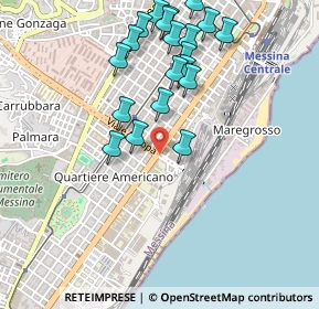 Mappa Via La Farina, 98123 Messina ME, Italia (0.5715)