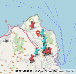 Mappa Via Egeria, 90146 Palermo PA, Italia (3.93818)