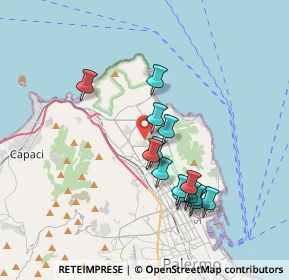 Mappa Via Egeria, 90146 Palermo PA, Italia (3.60071)