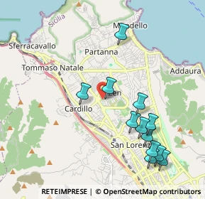 Mappa Via Luigi Einaudi, 90146 Palermo PA, Italia (2.38917)