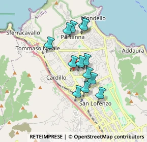 Mappa Via Luigi Einaudi, 90146 Palermo PA, Italia (1.51385)