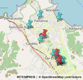 Mappa Via Luigi Einaudi, 90146 Palermo PA, Italia (2.39929)