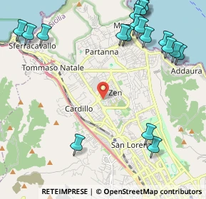 Mappa Via Luigi Einaudi, 90146 Palermo PA, Italia (3.247)