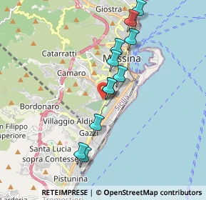 Mappa Via Palmara, 98124 Messina ME, Italia (1.84636)