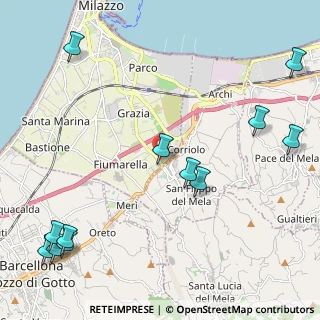 Mappa Via Della Concordia, 98057 Barcellona Pozzo di Gotto ME, Italia (3.34333)