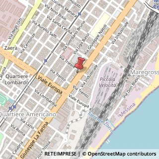 Mappa Via Giuseppe La Farina, 106, 98123 Messina, Messina (Sicilia)