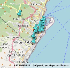 Mappa Via Catania, 98123 Messina ME, Italia (1.01833)
