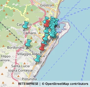 Mappa Via Catania, 98123 Messina ME, Italia (1.27)