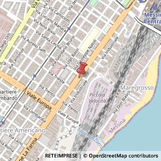 Mappa Via Giuseppe La Farina, 165, 98123 Messina, Messina (Sicilia)