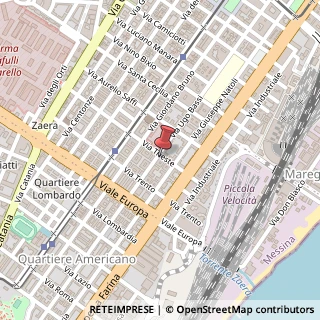 Mappa Via Ugo Bassi, 105, 98123 Messina, Messina (Sicilia)
