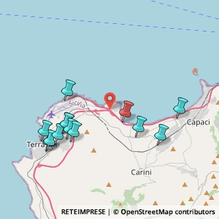 Mappa A29 Palermo - Mazara del Vallo &, 90044 Carini PA, Italia (4.94538)