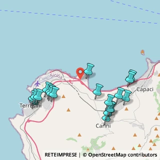Mappa A29 Palermo - Mazara del Vallo &, 90044 Carini PA, Italia (5.20421)