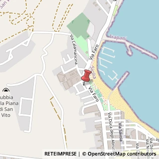 Mappa Via V1, traversa Via Fiorio D'ischia, 91010 San Vito Lo Capo TP, Italia, 91010 San Vito lo Capo, Trapani (Sicilia)