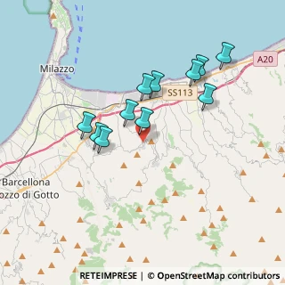 Mappa Via Don Silvio Cucinotta, 98042 Pace del Mela ME, Italia (3.65273)