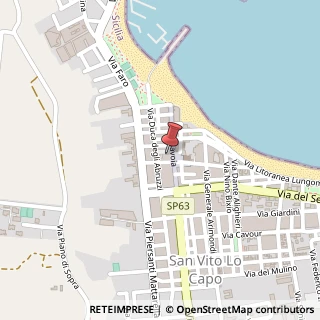 Mappa Via Flores, 28, 91010 San Vito lo Capo, Trapani (Sicilia)