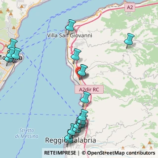 Mappa SS18 Tirrenica Inferiore III Tronco Gallico, 89135 Reggio di Calabria RC, Italia (6.1165)