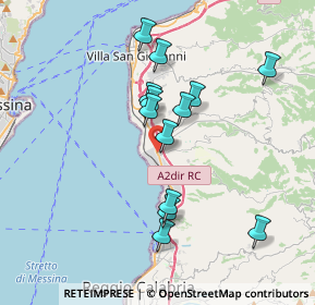 Mappa SS18 Tirrenica Inferiore III Tronco Gallico, 89135 Reggio di Calabria RC, Italia (3.71077)