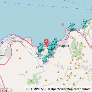 Mappa E90, 90044 Carini PA, Italia (3.09545)