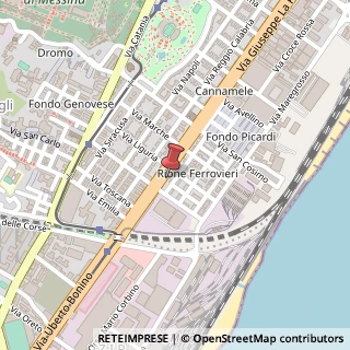 Mappa Via Giuseppe la Farina, 331, 98124 Messina, Messina (Sicilia)