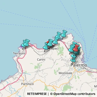 Mappa Via del Cinghiale, 90044 Carini PA, Italia (7.482)