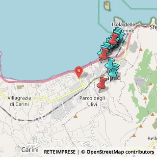 Mappa Via del Cinghiale, 90044 Carini PA, Italia (2.365)