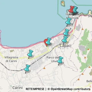 Mappa Via del Cinghiale, 90044 Carini PA, Italia (2.91273)