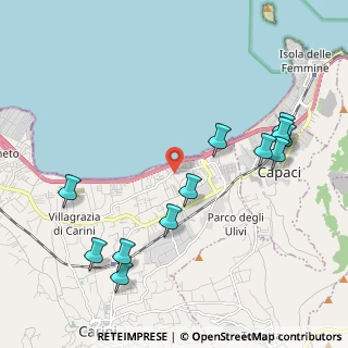 Mappa Via Volpe, 90044 Carini PA, Italia (2.61917)