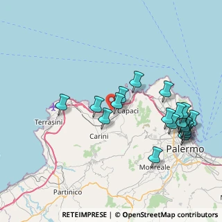 Mappa Via Volpe, 90044 Carini PA, Italia (9.707)