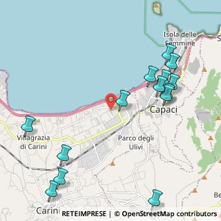 Mappa Via Balena, 90044 Carini PA, Italia (2.925)