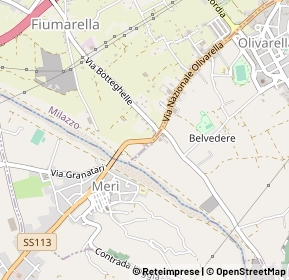Mappa Via giacomo brodolini, 98057 San Filippo Del Mela ME, Italia (0.30417)
