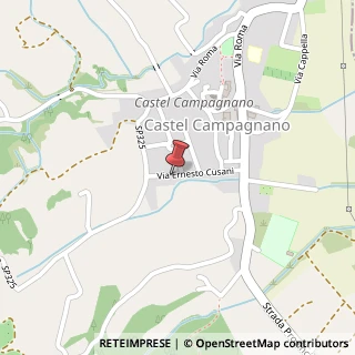 Mappa Via E. Cusani, 13, 81010 Castel Campagnano, Caserta (Campania)