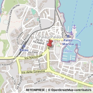 Mappa Via Nazionale, 75, 07020 Palau, Sassari (Sardegna)