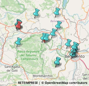 Mappa Vitulano, 82038 Vitulano BN, Italia (9.2355)