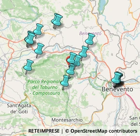 Mappa Vitulano, 82038 Vitulano BN, Italia (8.5715)