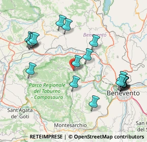 Mappa Vitulano, 82038 Vitulano BN, Italia (9.4325)