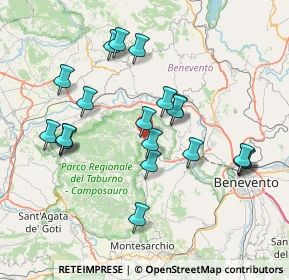 Mappa Via F. Falluto, 82038 Vitulano BN, Italia (7.902)