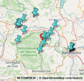 Mappa Via F. Falluto, 82038 Vitulano BN, Italia (8.581)