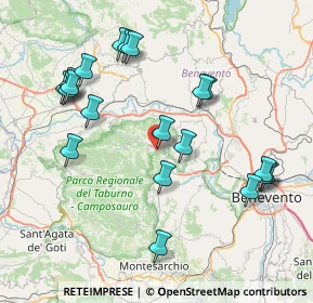 Mappa Via F. Falluto, 82038 Vitulano BN, Italia (9.069)