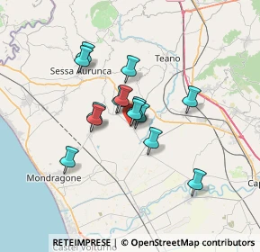 Mappa Prima traversa 4 Novembre, 81030 Carinola CE, Italia (5.31571)