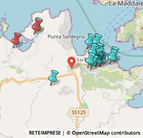 Mappa Arzachena, 07020 Palau SS, Italia (1.7605)