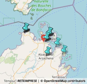 Mappa Localitá liscia culumba, 07020 Palau SS, Italia (9.89625)