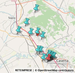 Mappa Via San Martino, 81050 Camigliano CE, Italia (9.3935)