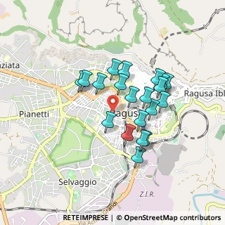 Mappa Via Gaetano Donizetti, 97100 Ragusa RG, Italia (0.8195)