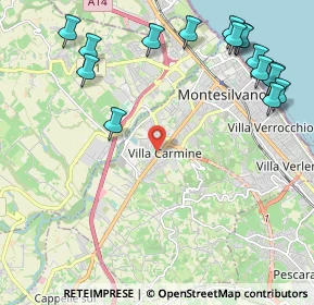Mappa Via Valter Verziere, 65015 Montesilvano PE, Italia (2.93313)