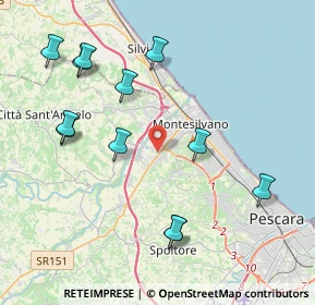 Mappa Via Valter Verziere, 65015 Montesilvano PE, Italia (4.66583)