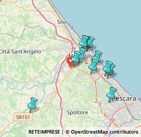Mappa Via Valter Verziere, 65015 Montesilvano PE, Italia (3.24091)