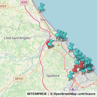 Mappa Via Valter Verziere, 65015 Montesilvano PE, Italia (5.951)