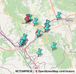 Mappa Via del Poggio, 05035 Narni TR, Italia (6.73947)